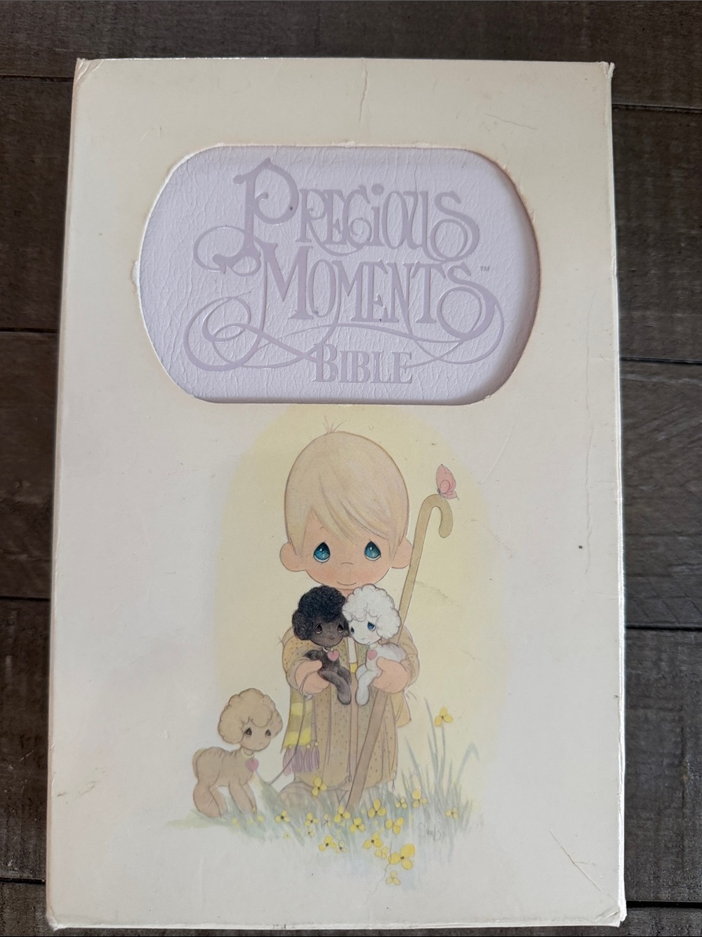 Vintage Precious Moments Children’s Bible in Lavender. Never Used